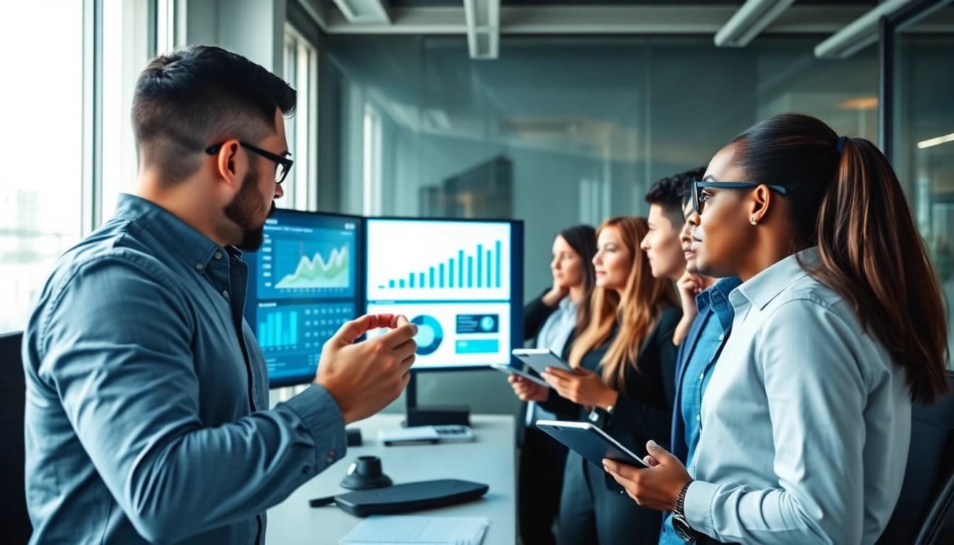 Understanding how does video analytics work through collaborative office analysis and data visualization.