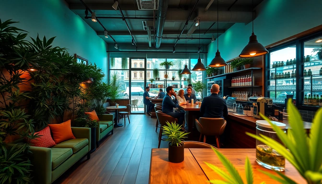 Visitez un Cannabis Coffee Shop Madrid avec une atmosphère conviviale et accueillante, offrant des boissons infusées au cannabis.