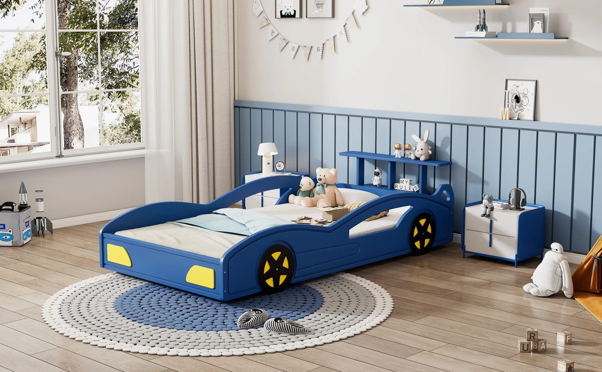 Sleepy Owl Toppers Make Bed Racing Car Nights Smoother and More Restful