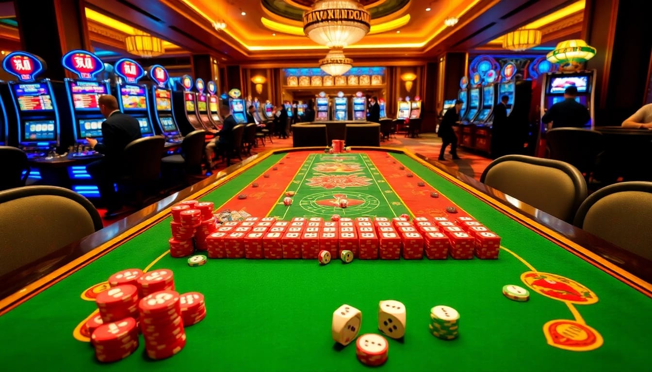 Experience Tài Xỉu Uy tín with vibrant casino tables and thrilling gameplay action.