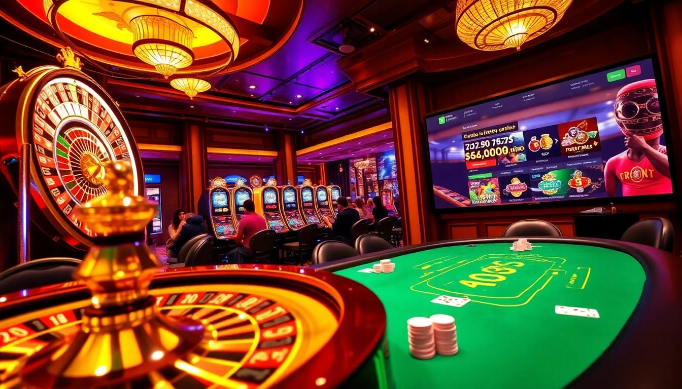 Experience thrilling action at https://789betai.online/ featuring casino tables, colorful chips, and high-stakes gaming.