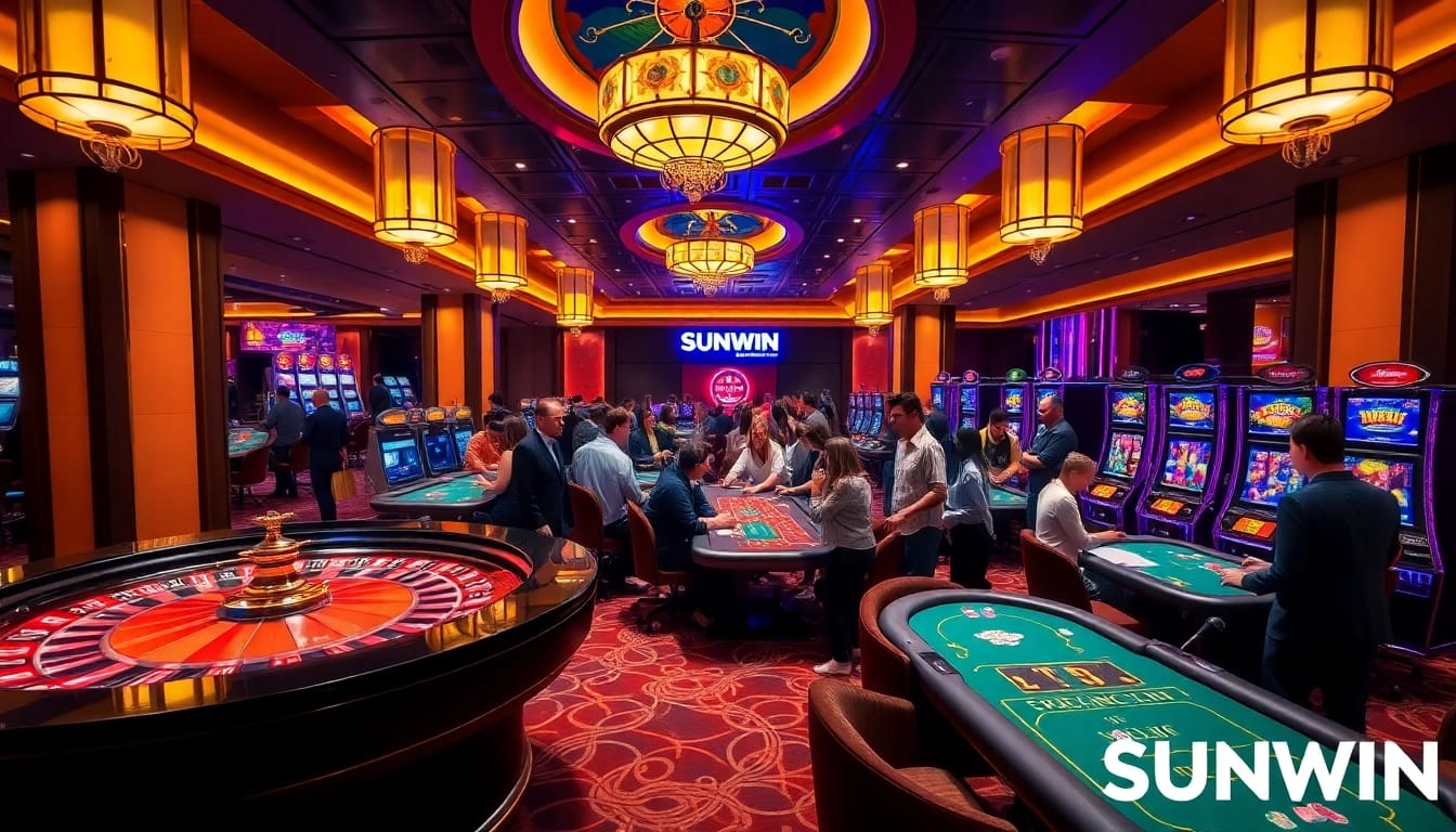 Experience the thrill of gambling at SUNWIN with professional casino games and vibrant atmosphere.