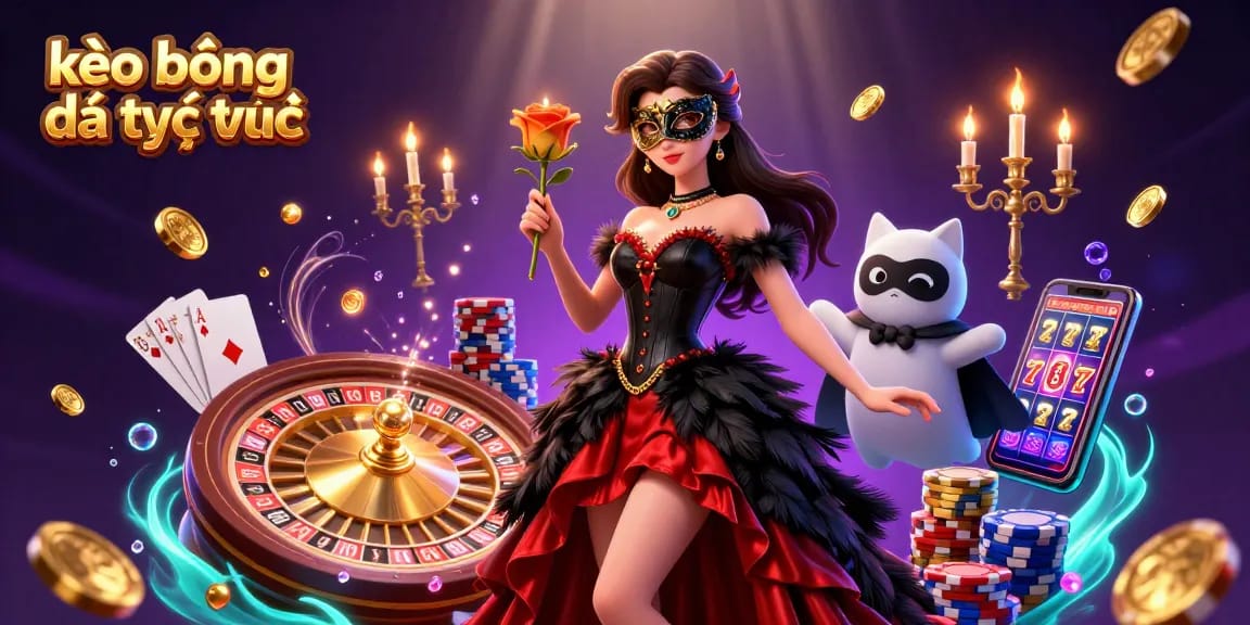 Experience kèo bóng đá trực tuyến with dynamic roulette, coins, and a glamorous atmosphere.