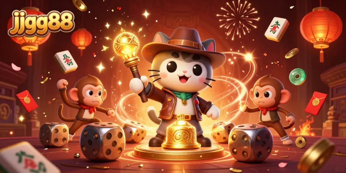 Experience high-stakes gaming at jjgg88, featuring vibrant scenes of fortune and excitement.