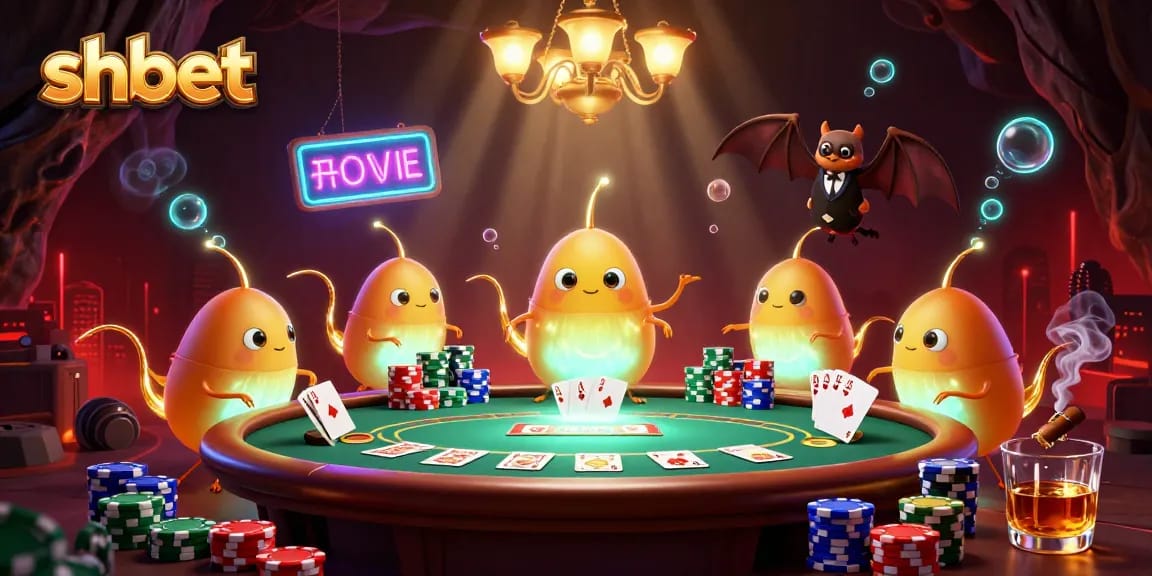 Experience excitement at shbet with glowing glowworms enhancing a vibrant casino atmosphere.