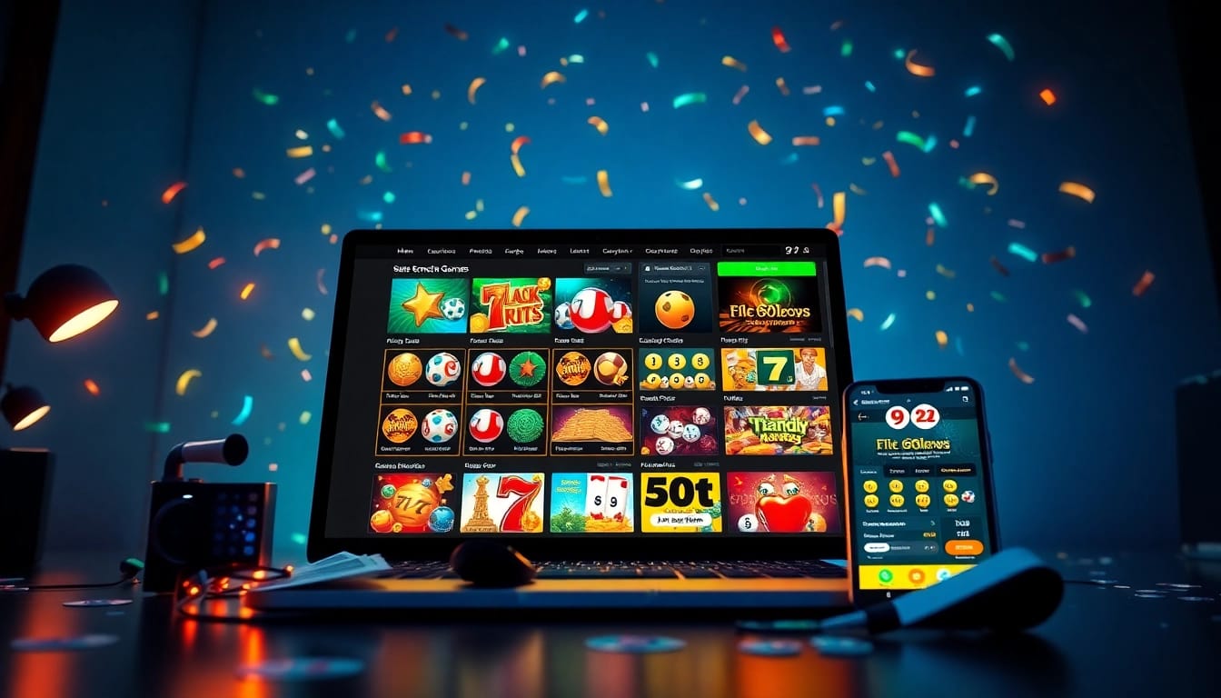 Exciting digital lottery platform experience featuring 92lottery games on devices.