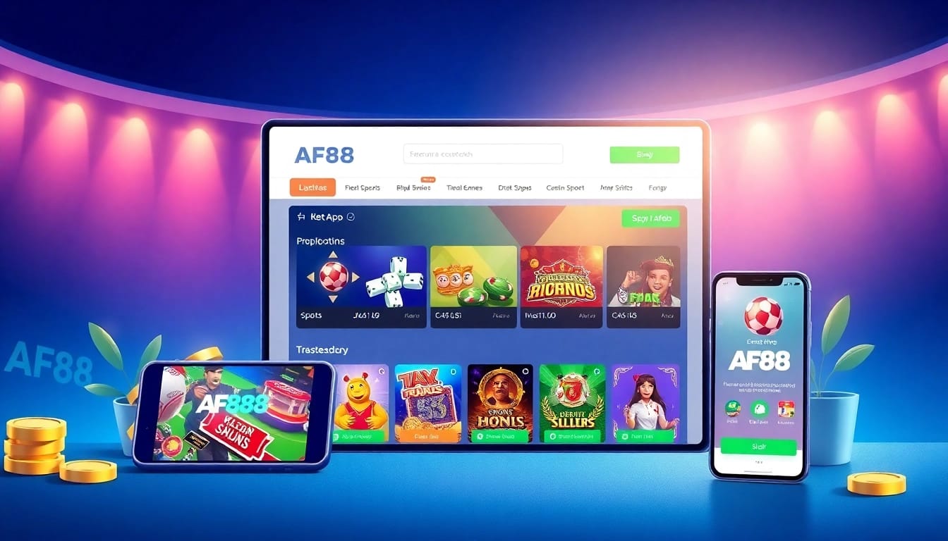 High-quality depiction of AF88 online betting platform interface, showcasing user-friendly design.