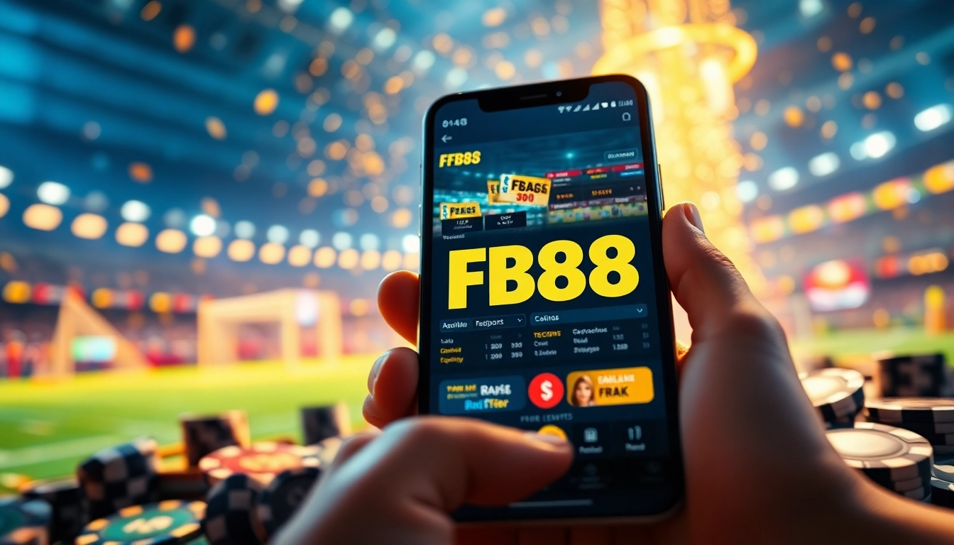 Experience an engaging sports betting platform with FB88 showcasing live events and vibrant casino features.