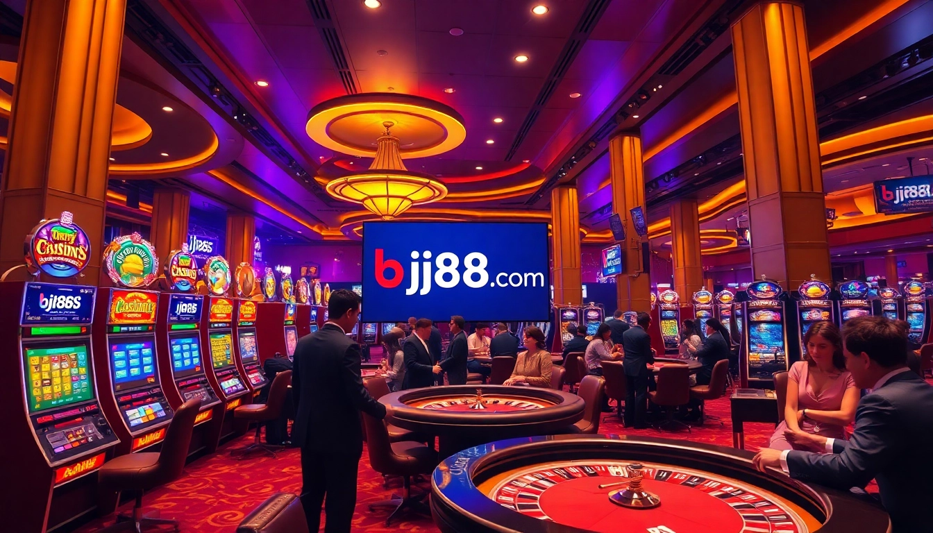 Experience exciting gameplay at bj88b.com with dynamic casino tables and vibrant slot machines.