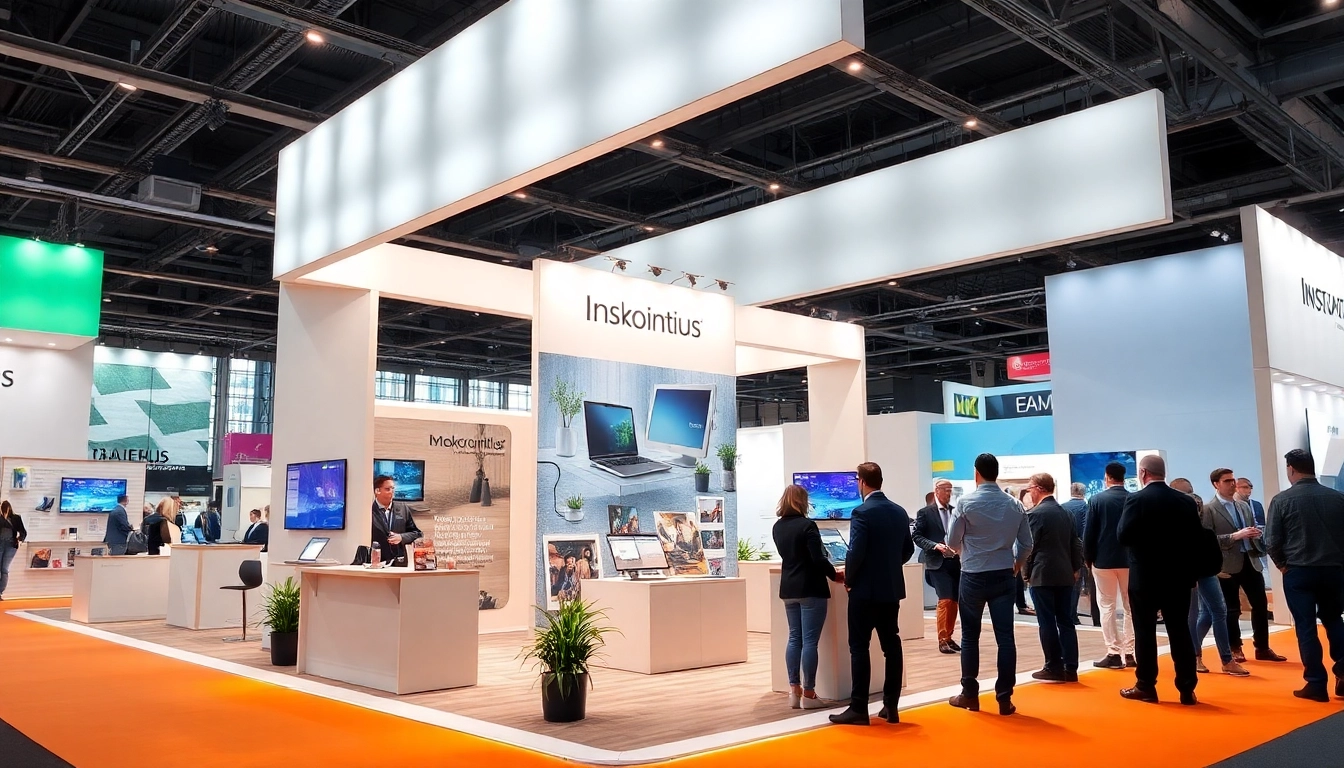 Captivating exhibition stand designed by exhibition stand designers UK for trade shows.