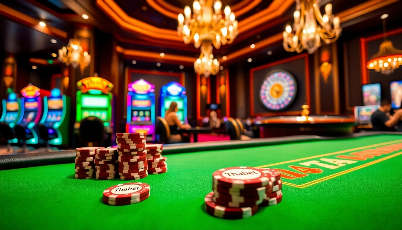 Thabet casino chip capturing the excitement of a poker game.