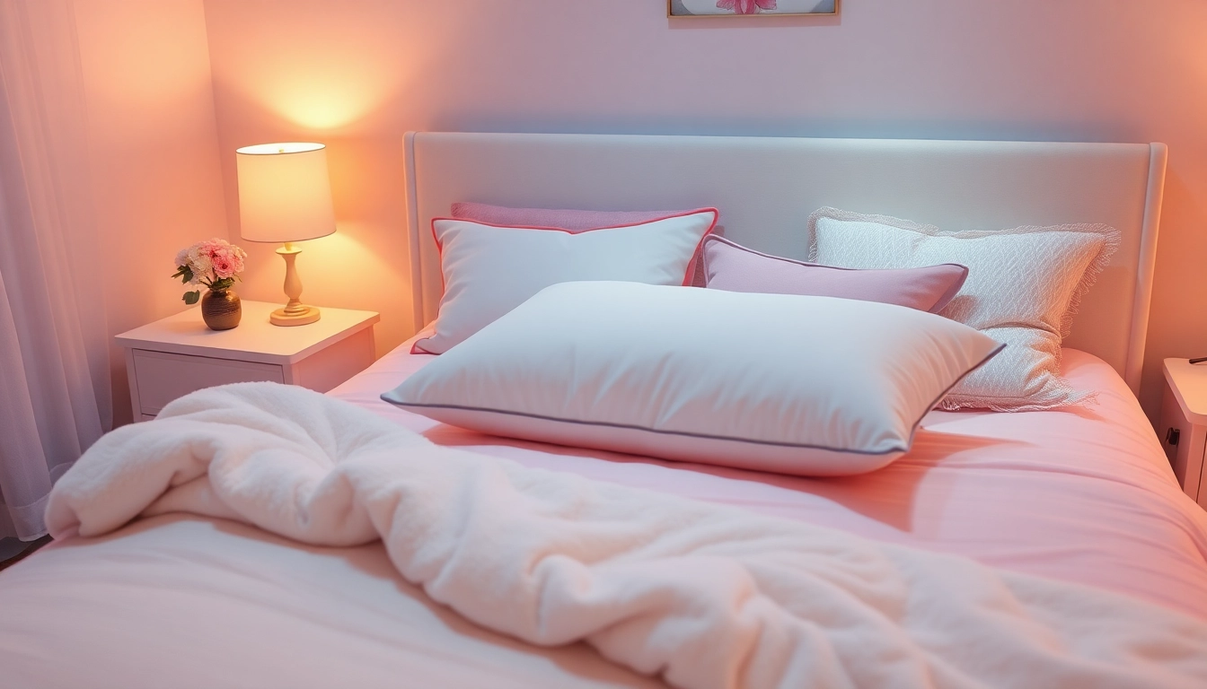 Discover a cozy dakimakura pillow resting on a beautifully made bed, inviting comfort and relaxation.