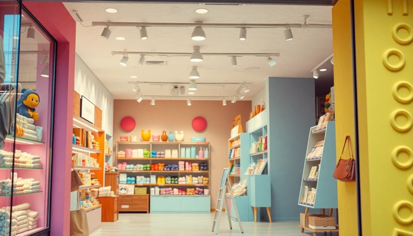 Shop unique products at Ultimateshop ru, featuring colorful displays in an inviting storefront.