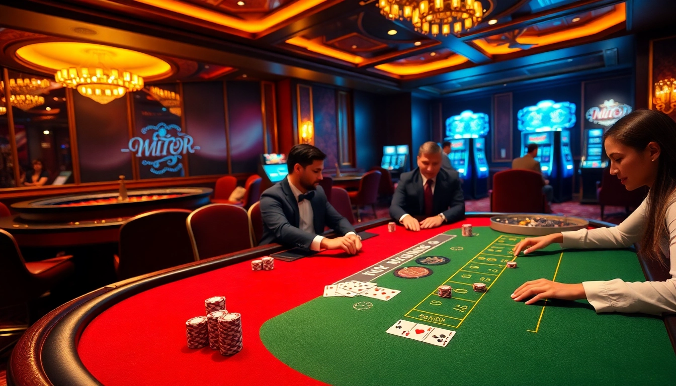 Engaging players at a blackjack table in a professional casino environment at nhà cái lc88.