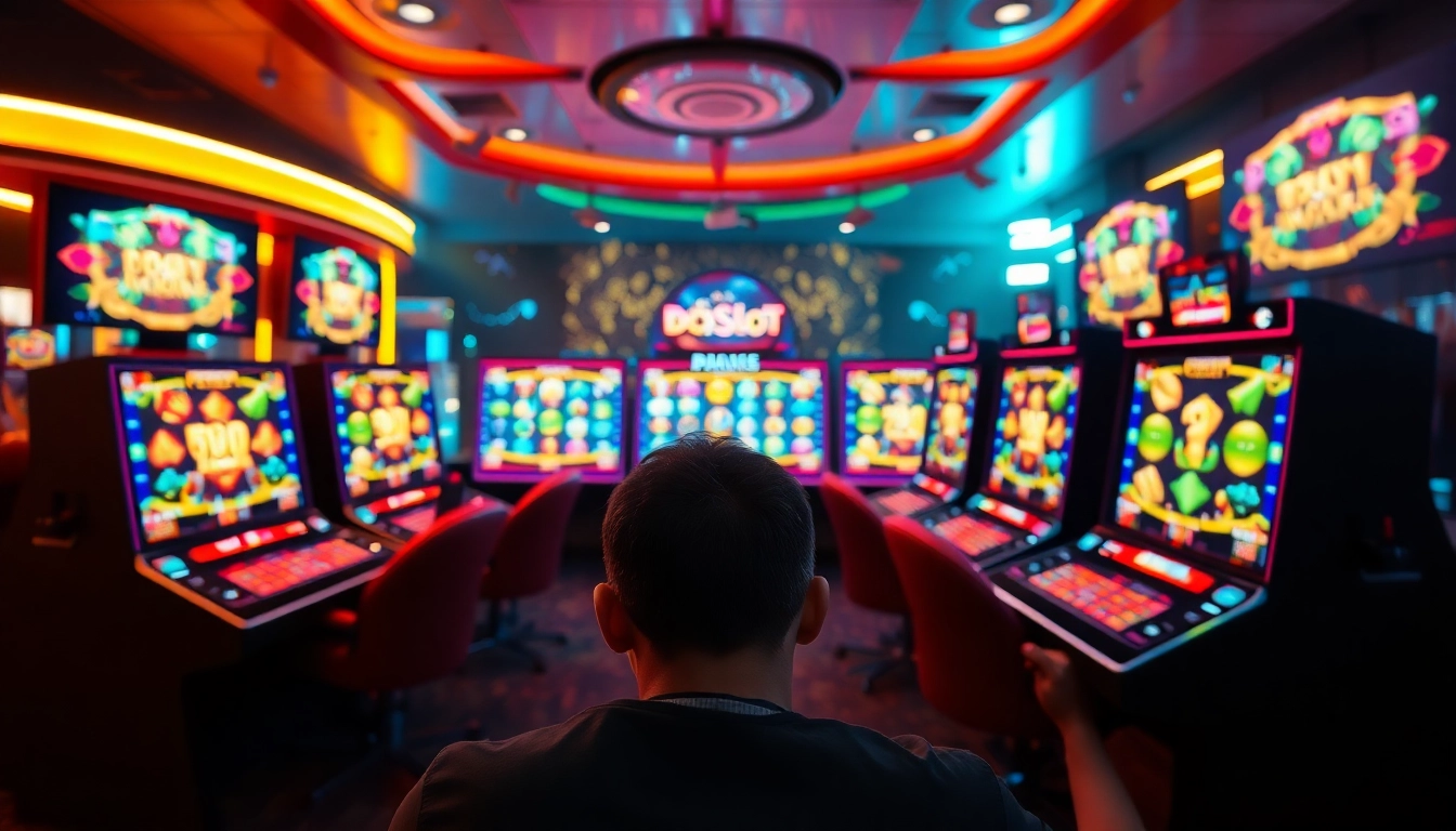 Exciting gameplay of doaslot slot in a vibrant online casino setting with colorful graphics and immersive design.