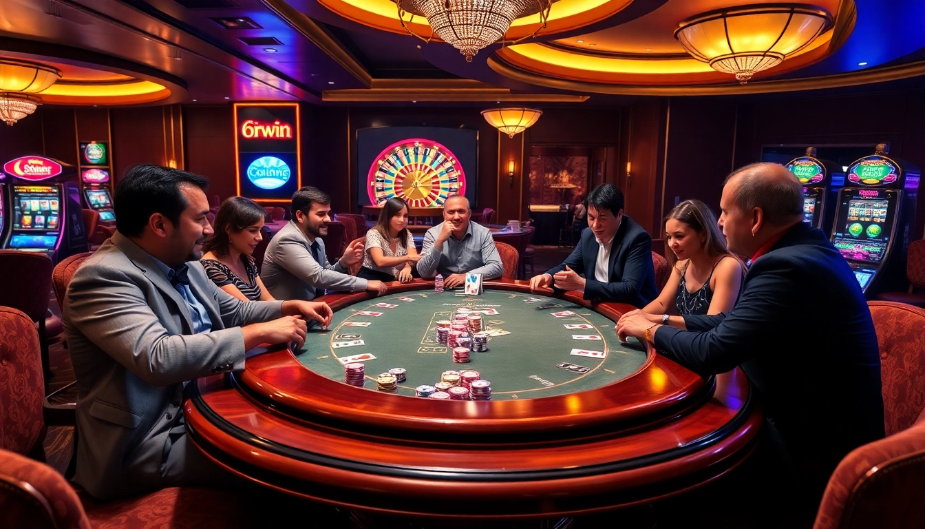 Experience the excitement of 6rwin Vip at a luxury poker table with vibrant chips and cards.