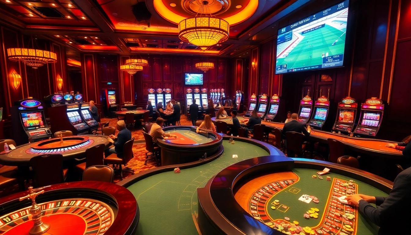 Engage in thrilling games at https://tha-bet.pro/, showcasing vibrant casino tables with players winning big.