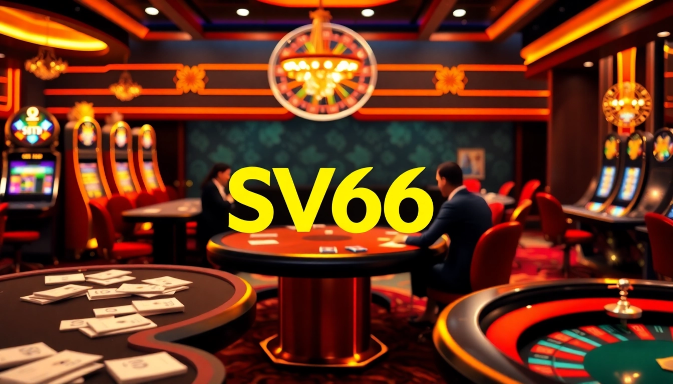 Players enjoying a high-stakes poker game at SV66 online casino.