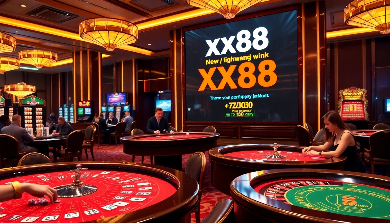 Experience thrilling gameplay at the xx88 link casino, featuring vibrant tables and modern gaming action.