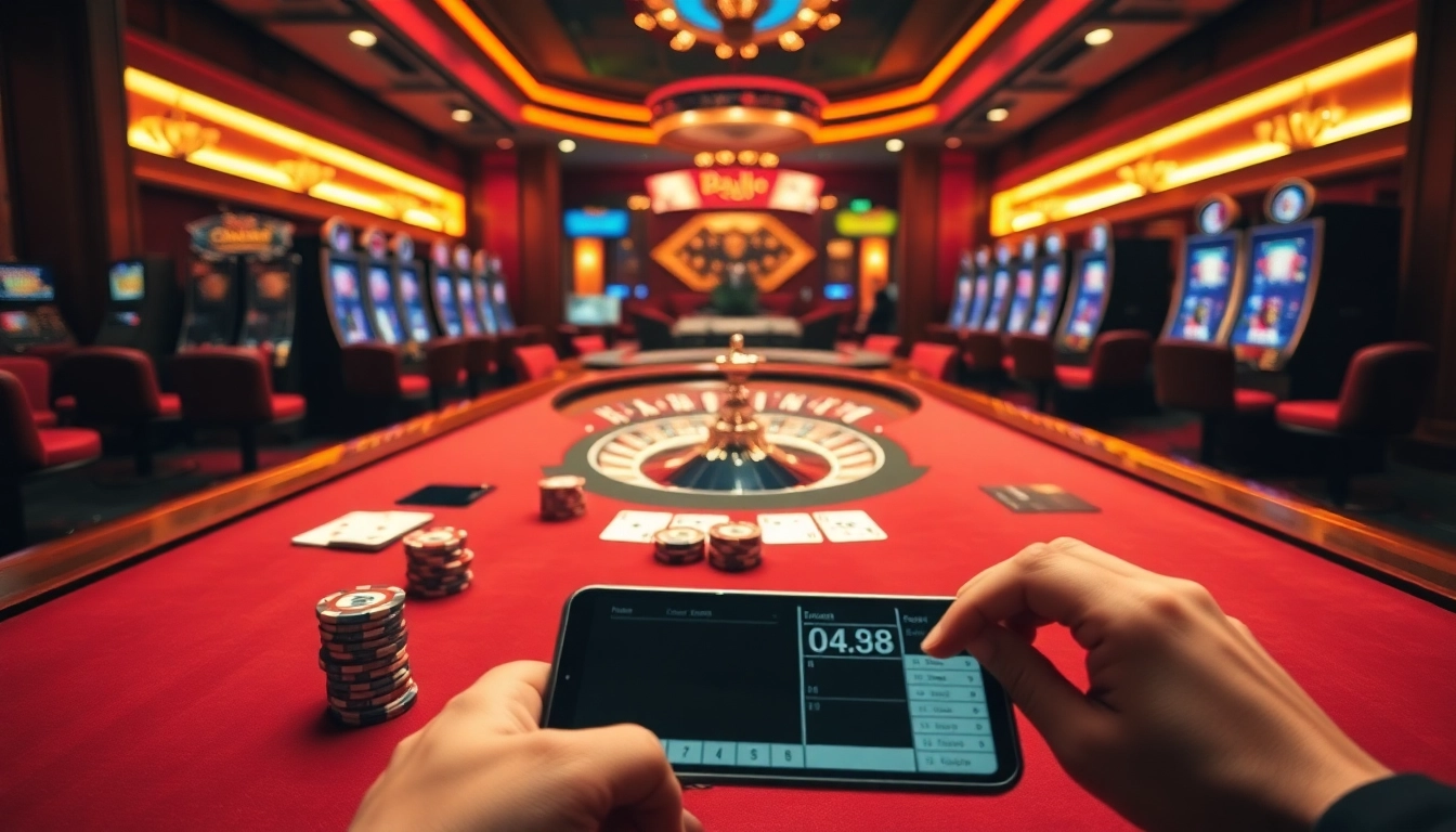 Experience thrilling gaming at https://babu88.global/ with vibrant casino tables and cards.