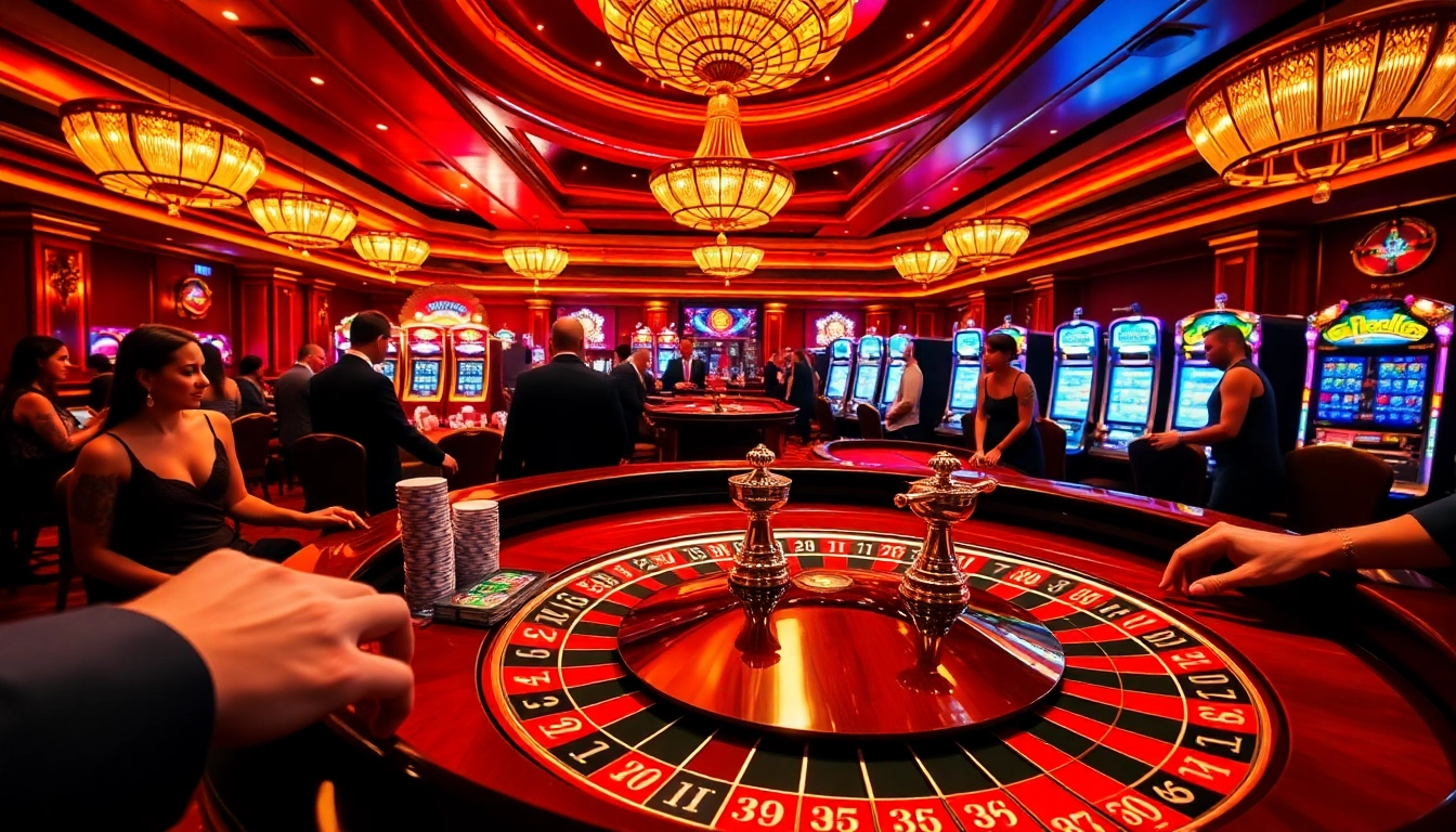 Experience the thrill of gambling at https://rr88csn.com/ with an exciting roulette table scene.