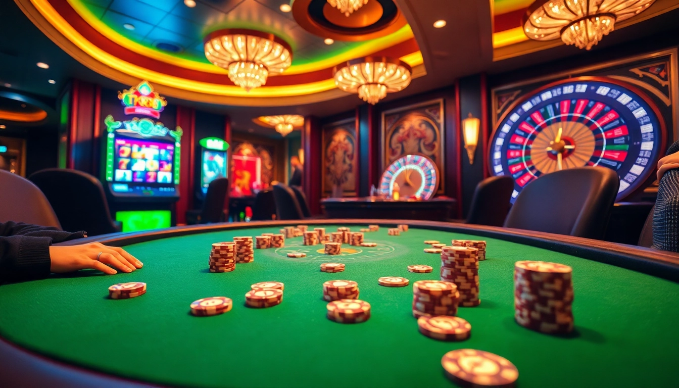 Players engaging at the TK88 poker table in a thrilling online casino atmosphere.