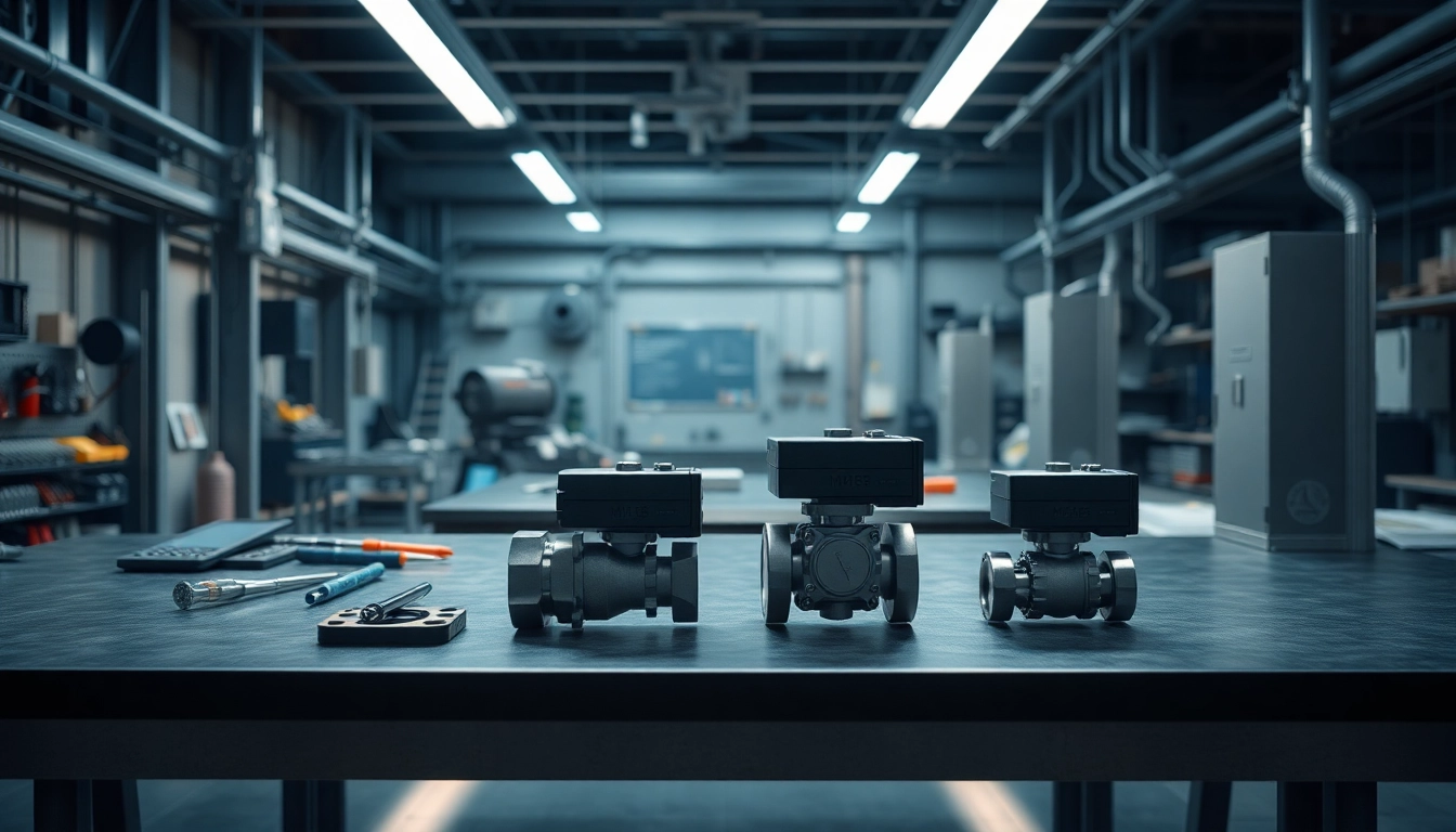 HM88 series valves showcased in a modern industrial workspace with high-tech tools.