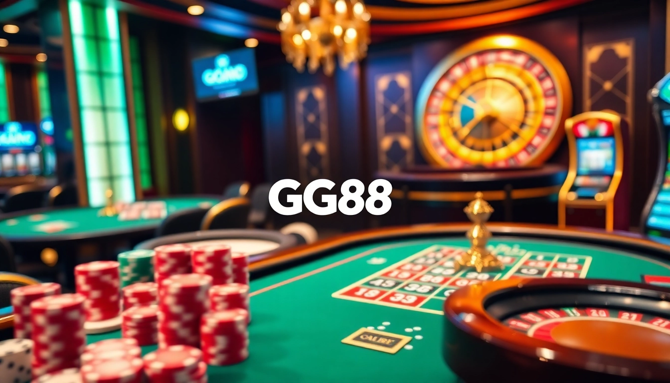 Experience high-stakes excitement at GG88 casino with vibrant gaming tables and thrilling action.