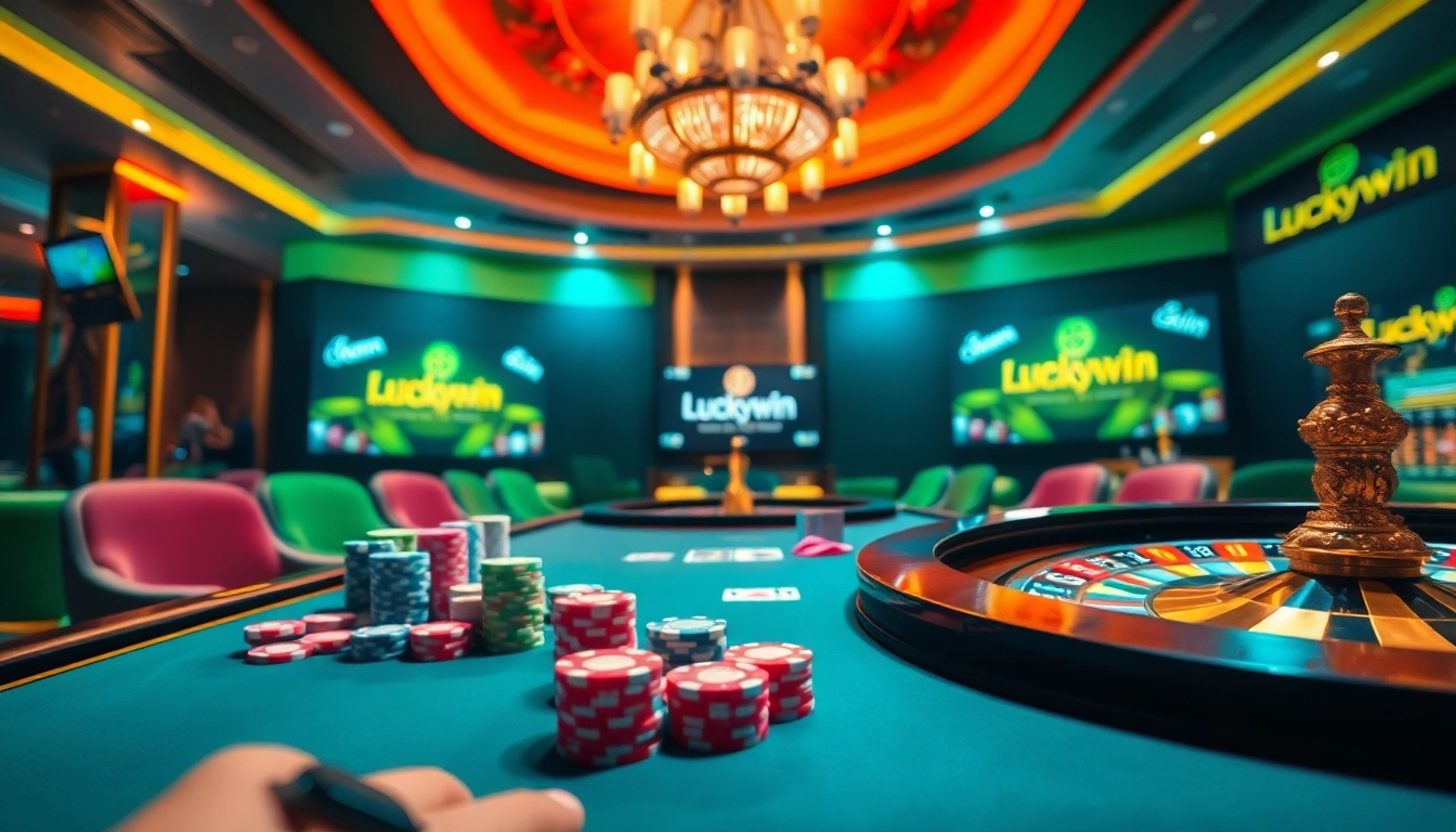 Experience the thrill of luxury gaming at Luckywin casino with vibrant tables and exciting gameplay.