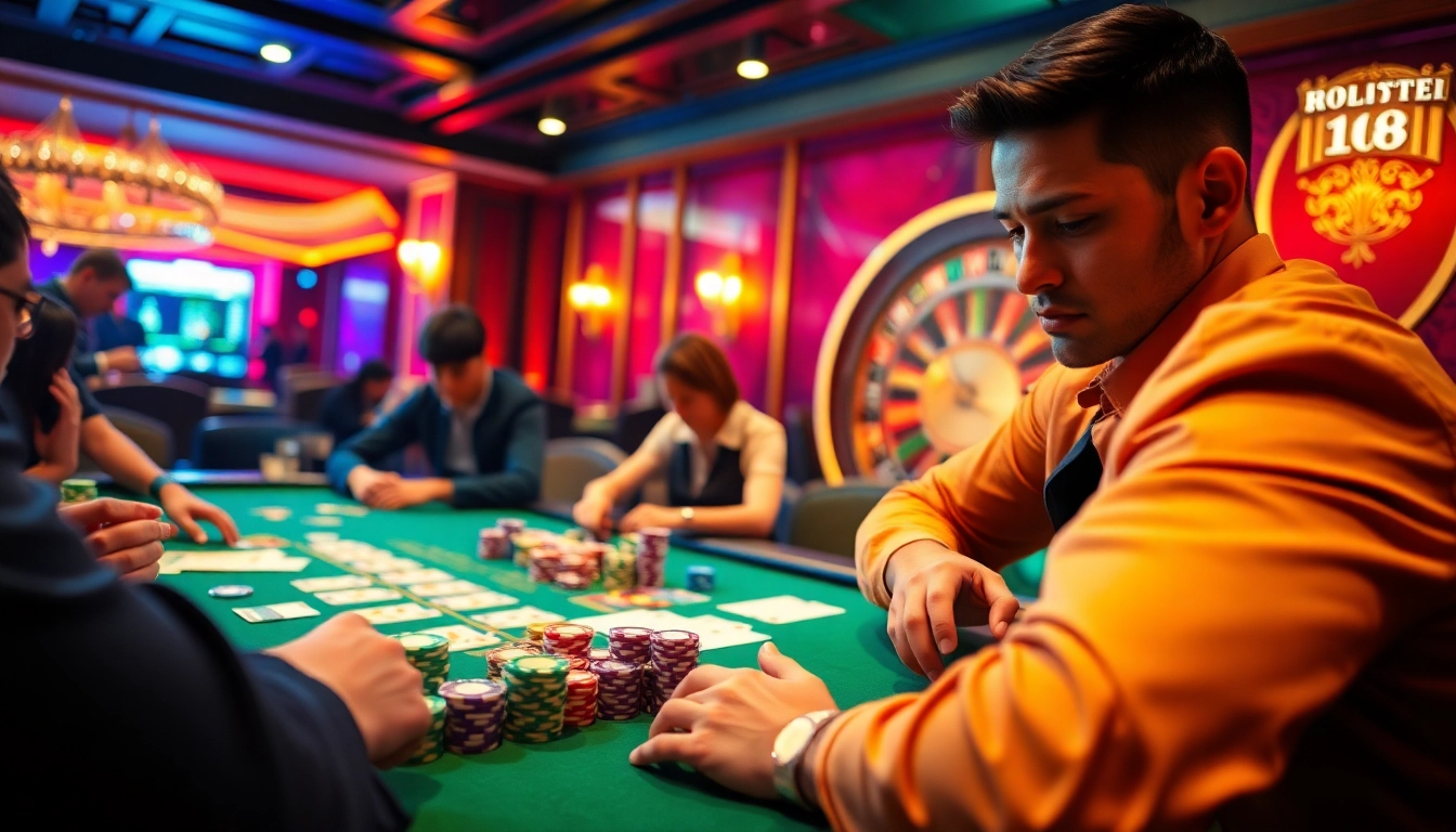 Kp88 link enhancing a thrilling casino poker game atmosphere.