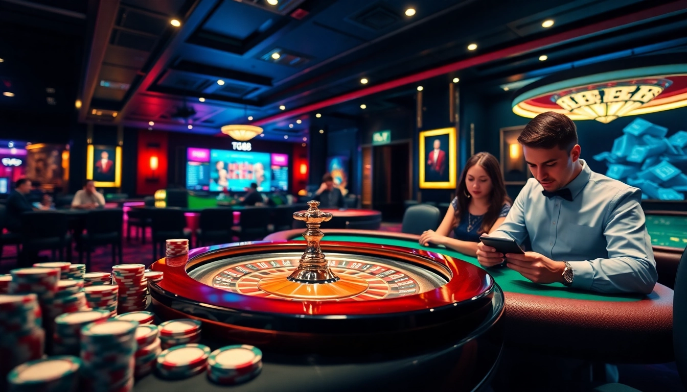 Experience the thrill of gambling with Tg88 Link at an upscale casino.