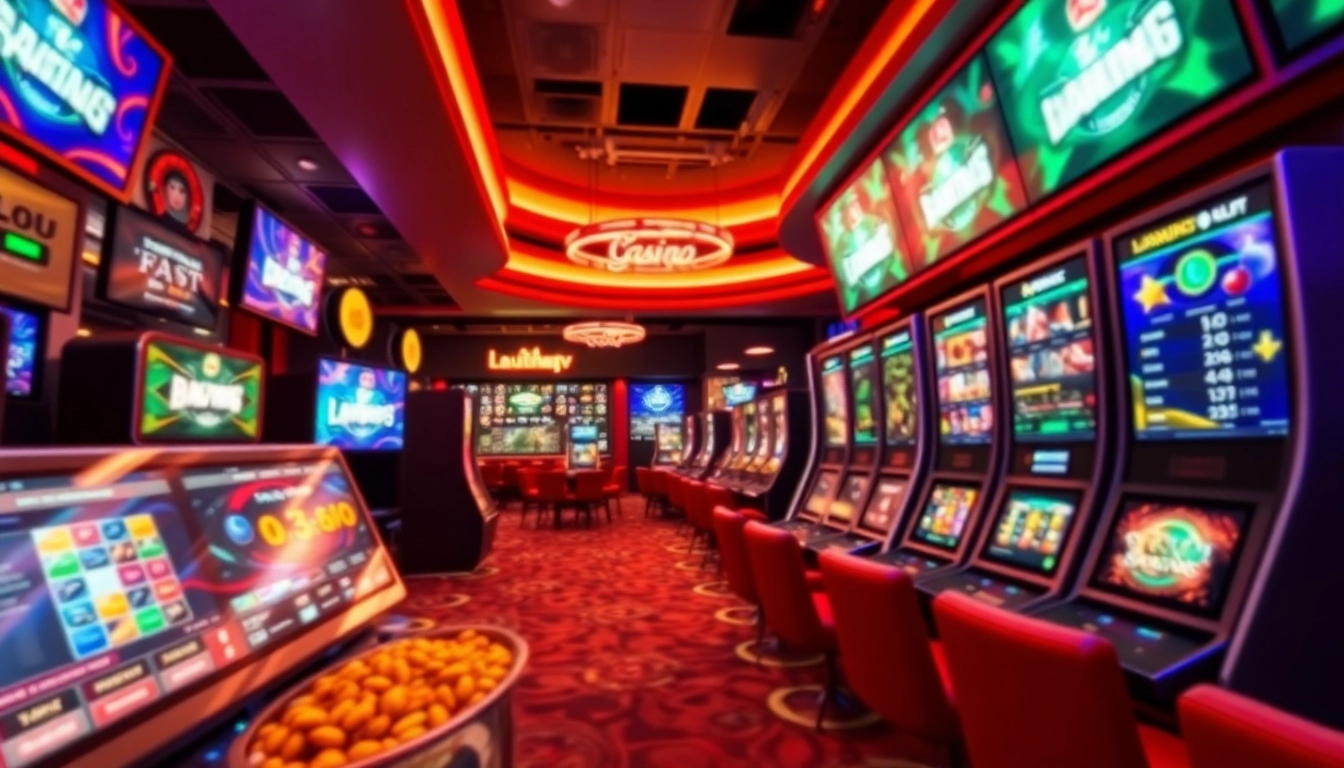 Lauthaitv online casino scene showcasing thrilling games and vibrant atmosphere.