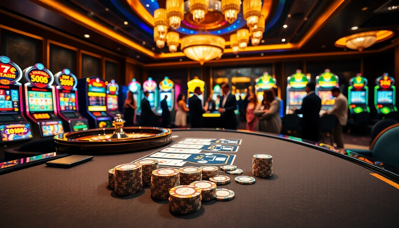 Players enjoy high-stakes action at the GG88 casino gaming table with lively atmosphere.