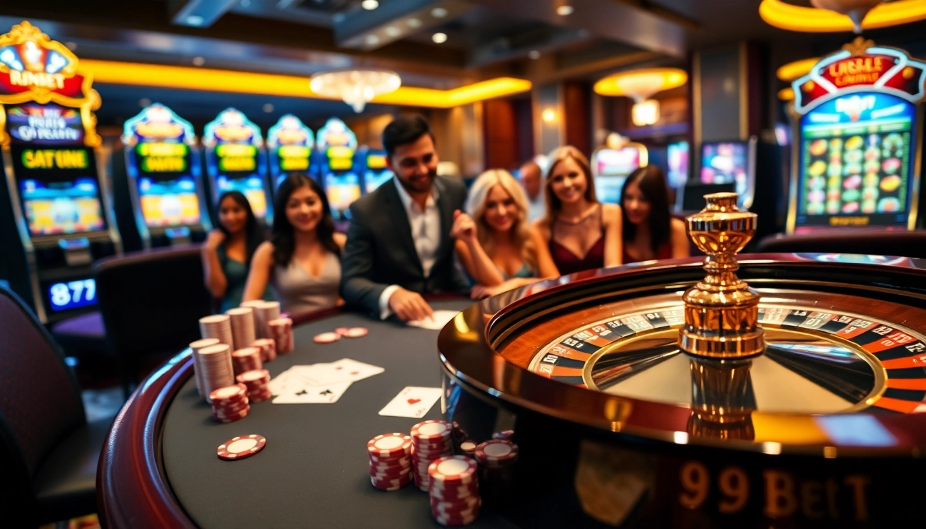 Engage in thrilling gameplay at 89bet's luxurious casino with vibrant tables and exciting slots.