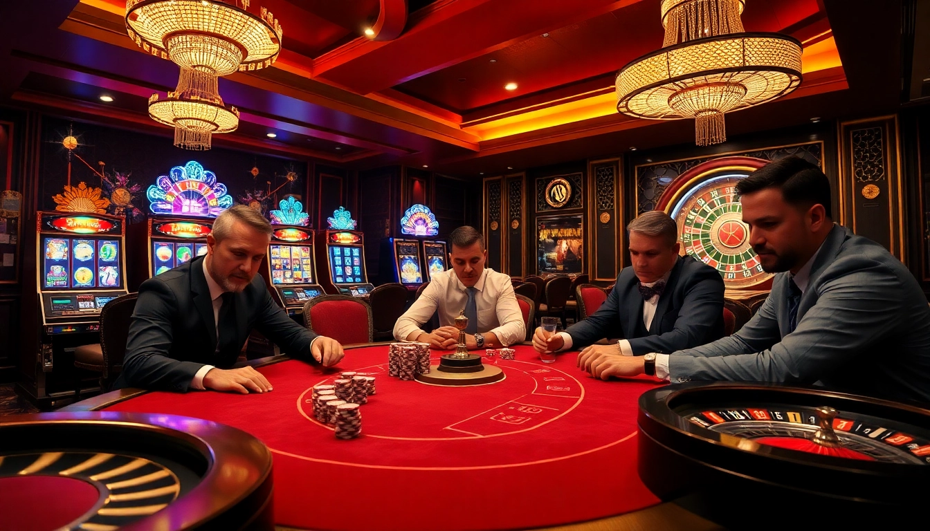 High-stakes poker game illustrating strategies at rikvip.gb.net with sophisticated ambiance.