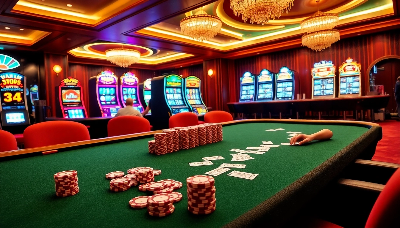 Experience the thrill of online gaming with link 88i in a luxurious casino atmosphere.