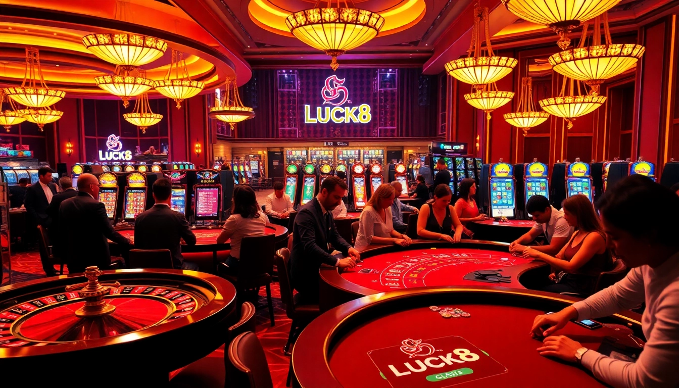 Trải nghiệm chơi game đầy năng lượng với LUCK8 và người chơi tận hưởng sự phấn khích tại casino
