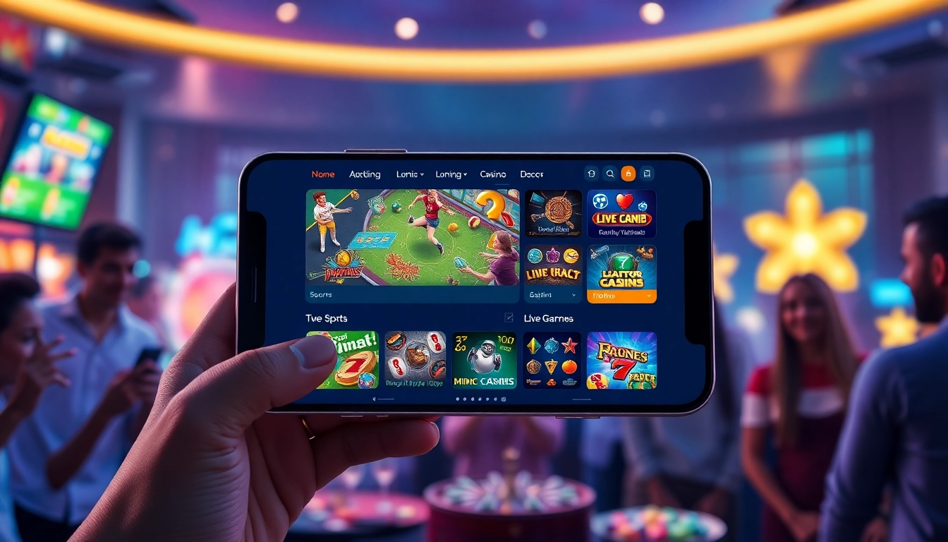Dynamic interface of bk860s.com highlighting diverse gambling options in a vibrant gaming atmosphere.