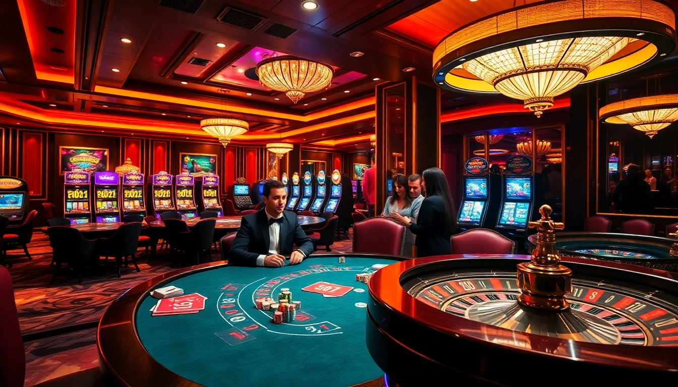 Engaging poker action at https://impactxoft.com with colorful chips and elegant casino atmosphere.