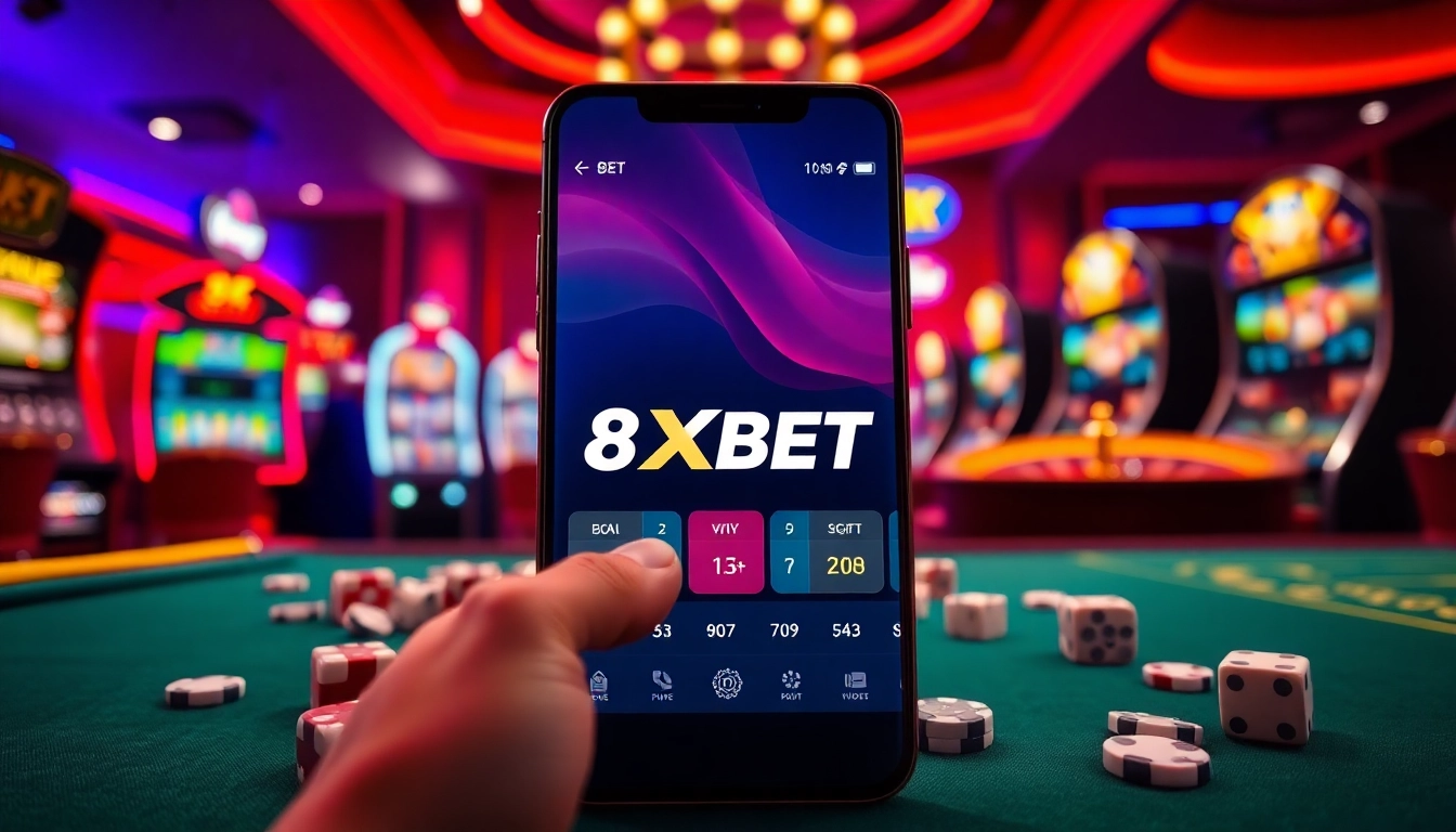 Experience the thrill of online gambling with 8xbet tải featured on a premium smartphone.