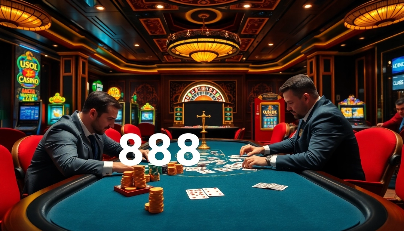 Experience the thrill of high-stakes gaming at 888new's luxurious casino.