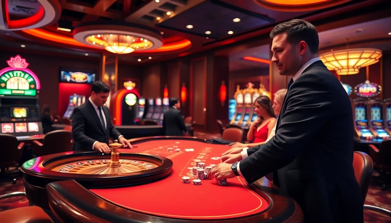 Say 88 offers an exciting casino experience with intense poker action at a vibrant table.