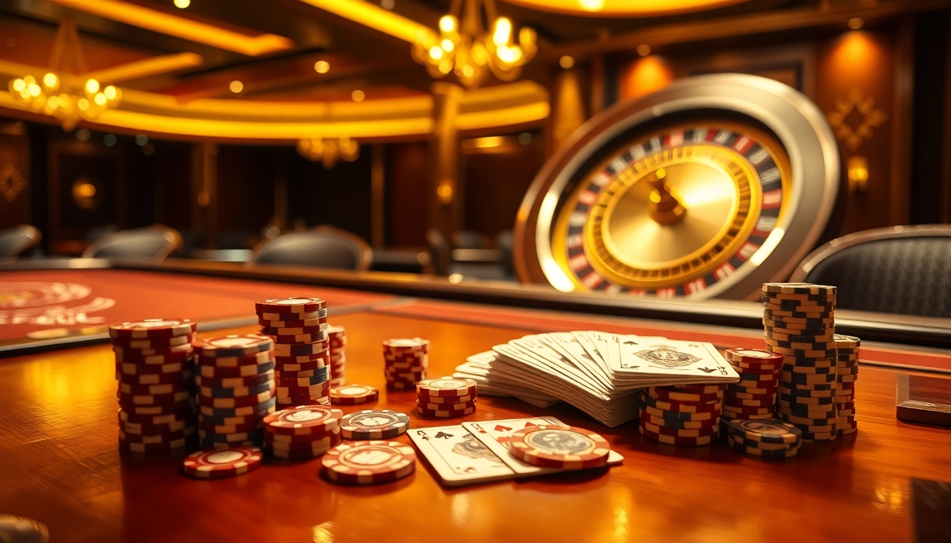 A dynamic casino gaming experience with poker chips and cards, showcasing the excitement of XX 88 games.