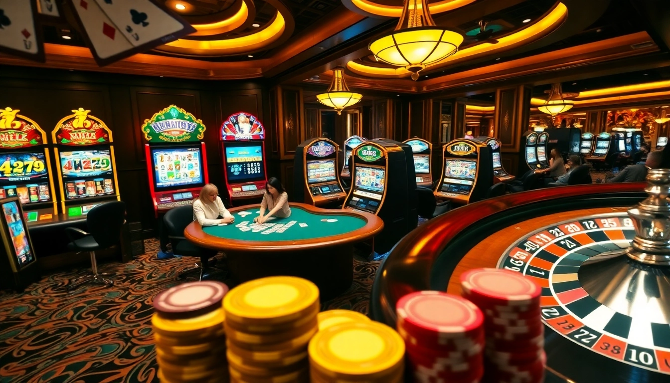 Experience the excitement of the ww88 casino with vibrant gambling action at a luxurious table.
