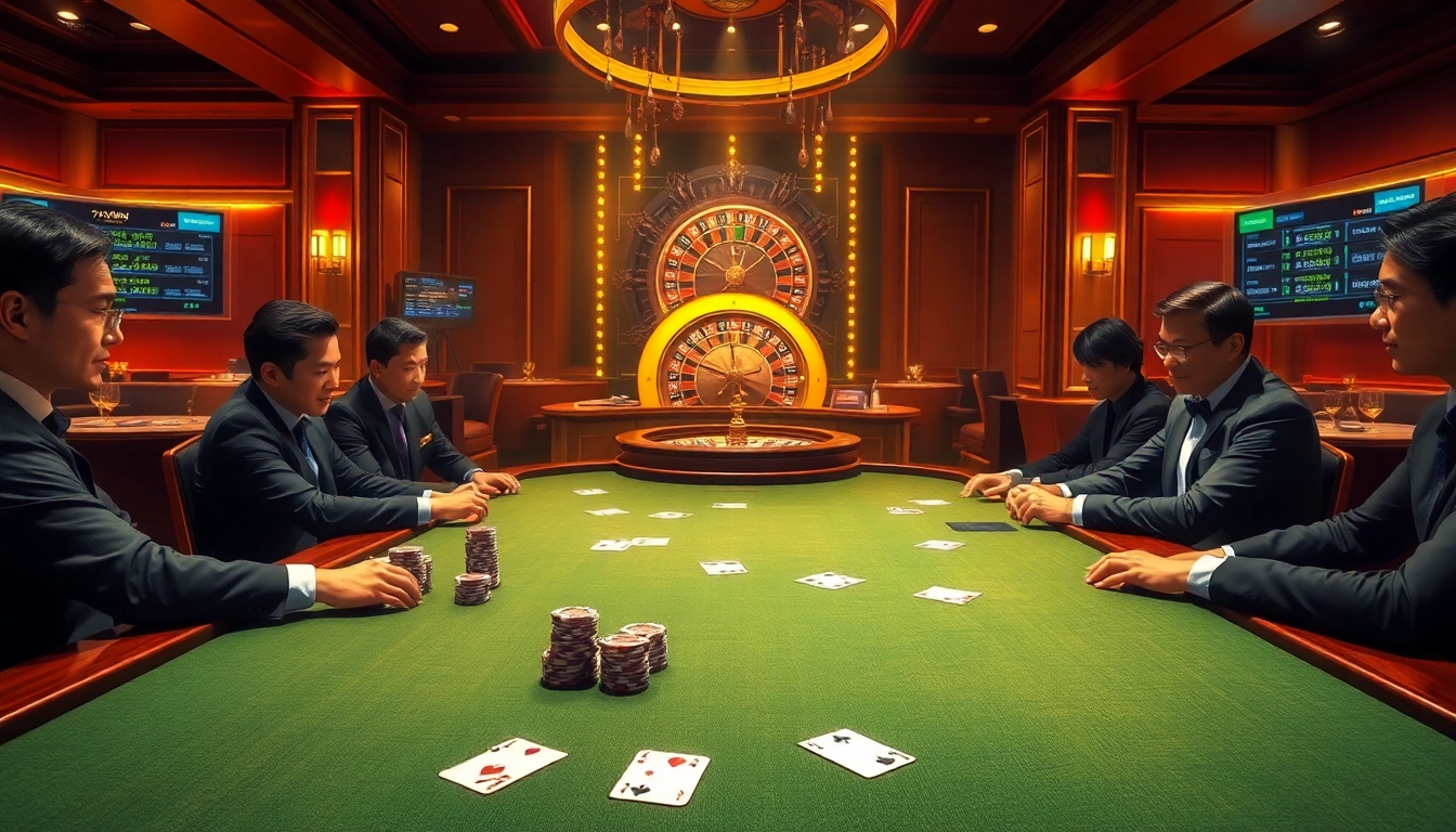 Engage in thrilling poker action at 79king's luxurious casino gaming table.