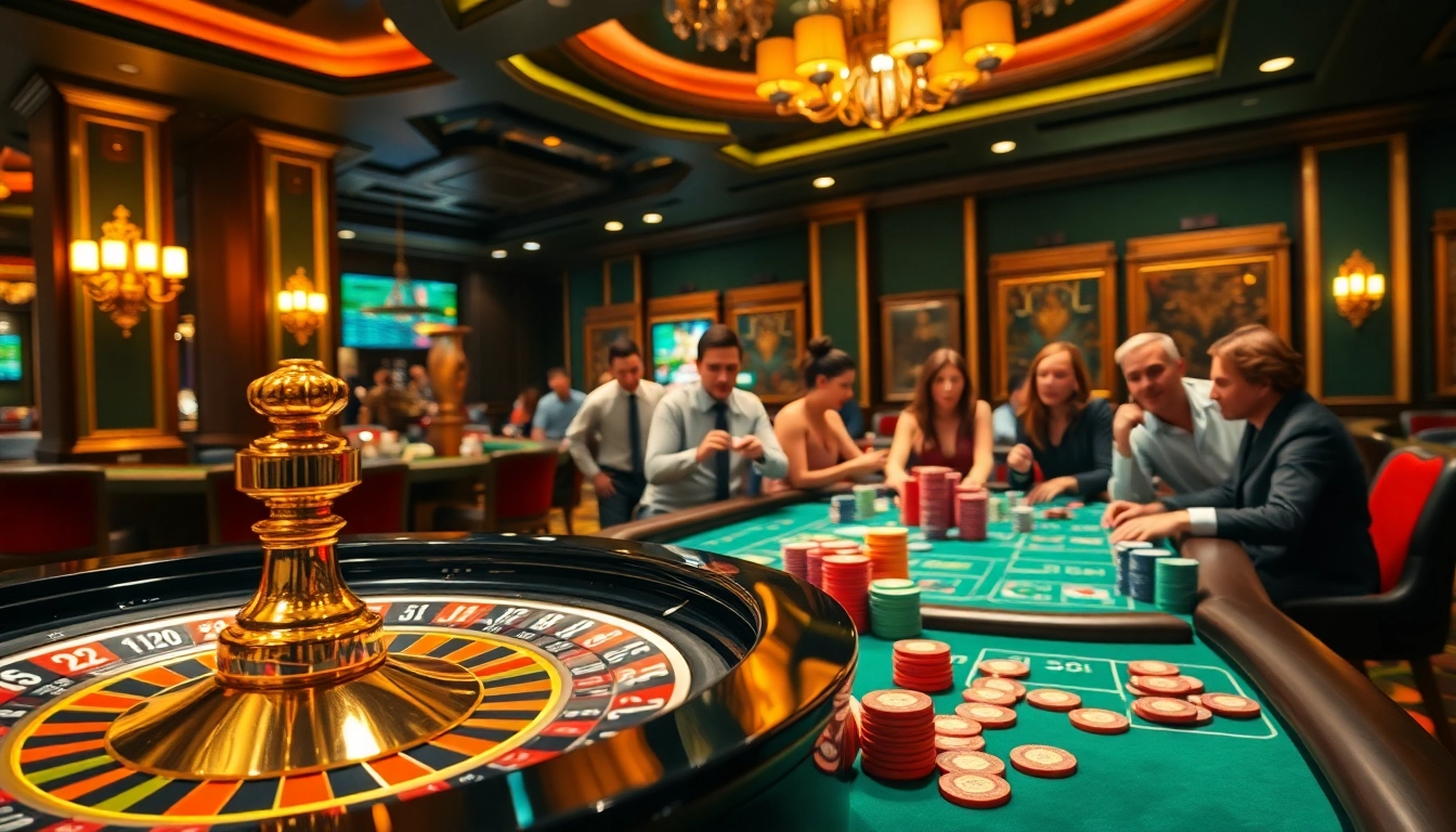 Experience the thrill of RR88 with a luxurious casino roulette and poker environment.