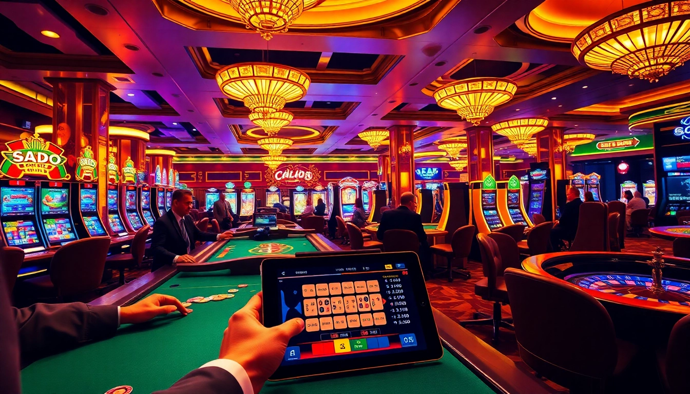 Sodo66 players enjoying an exciting poker game at a luxurious casino table.