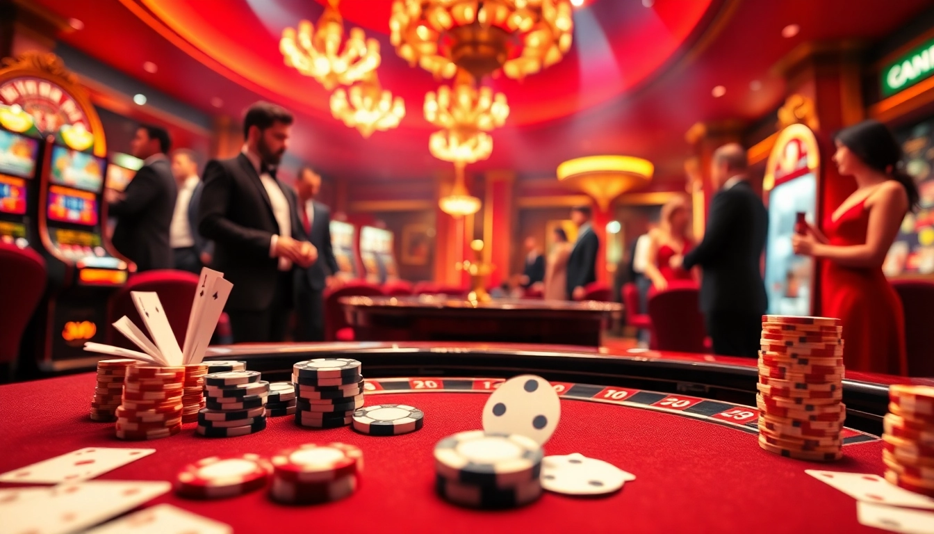 Play exciting casino games at https://soibet.vision/ with luxurious roulette and vibrant poker chips.