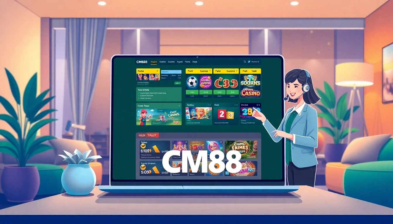Experience the user-friendly interface of cm88's online betting platform.