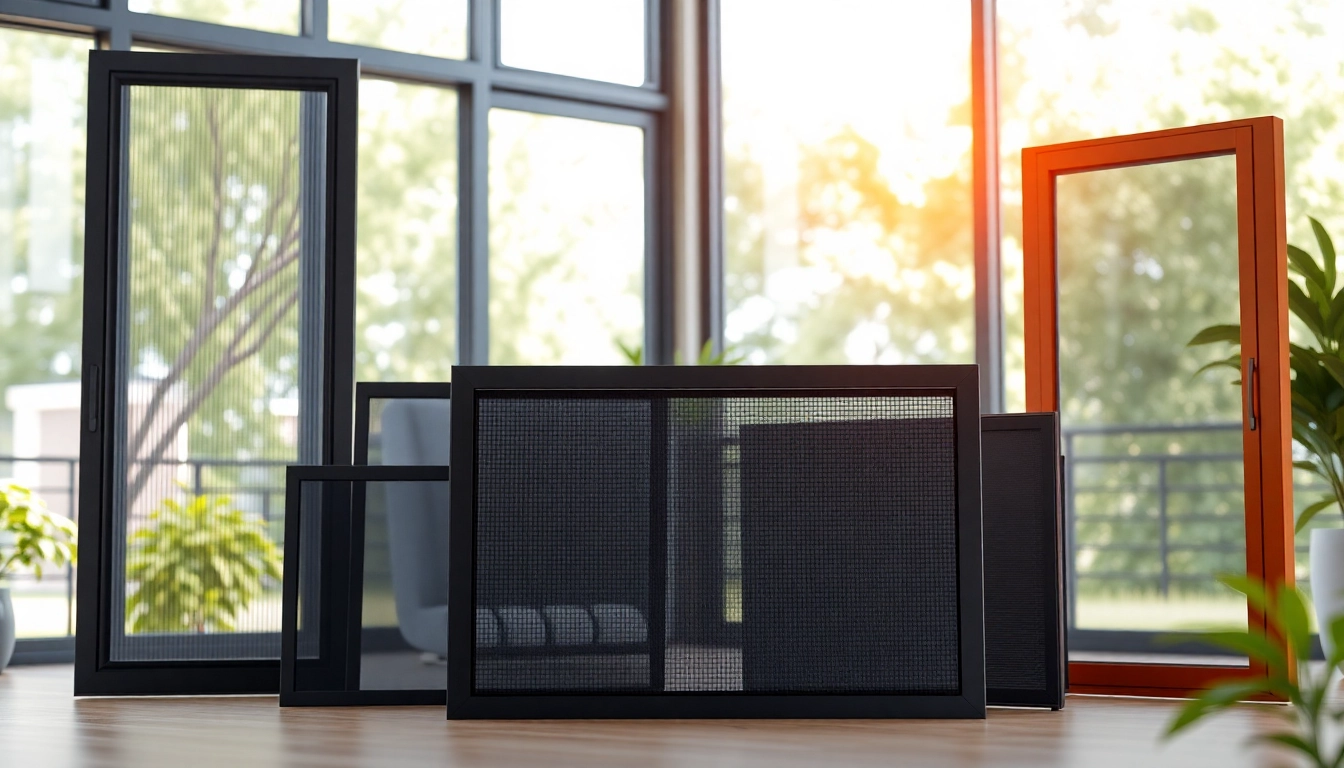 Enhance your home with stylish Flyscreenmaxx options, featuring various designs in a modern setting.